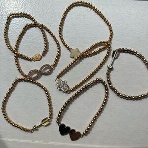 7 Gold Bracelets